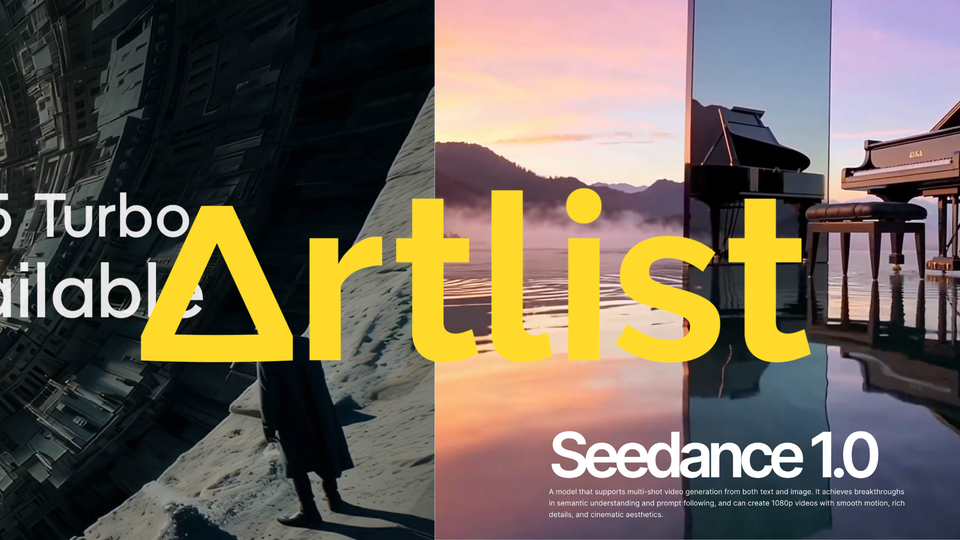 Breaking: Artlist Now Offers Both Seedance 1.0 and Kling 2.5 Turbo